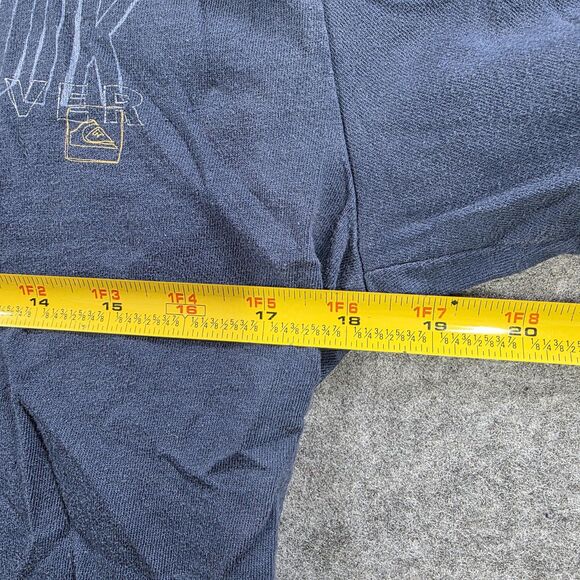 Quiksilver Shirt Mens Medium Blue Graphic Surf Skate Tee Short‎ Sleeve - Picture 8 of 13